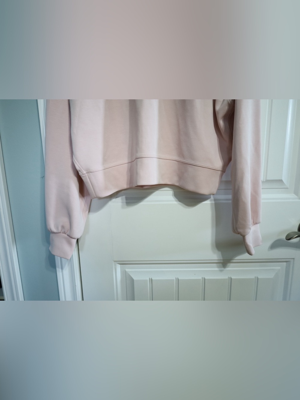 Lululemon Softstreme Perfectly Oversized Cropped Crew Flush Pink Estimated 6 - Picture 3 of 8